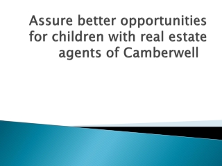 Best real estate agents in Camberwell