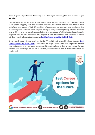 Choose Right Career According to Zodiac Sign