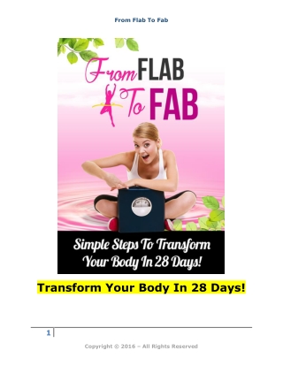 From Flab to Fab (2)