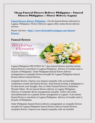 funeral flowers delivery Philippines