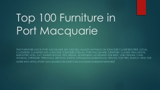 Top 100 Furniture in Port Macquarie