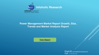 Power Management Market Report Forecast to 2026