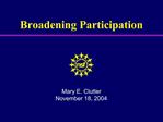 Broadening Participation