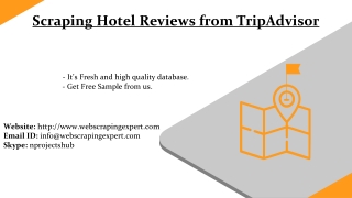 Scraping Hotel Reviews from TripAdvisor