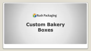 Custom Bakery Packaging Boxes