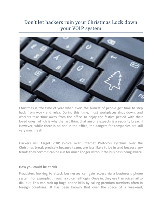Don’t let hackers ruin your Christmas Lock down your VOIP system-converted