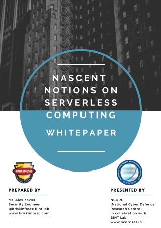 Image Nascent Notions on Server less Computing