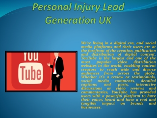 Personal Injury Lead Generation UK