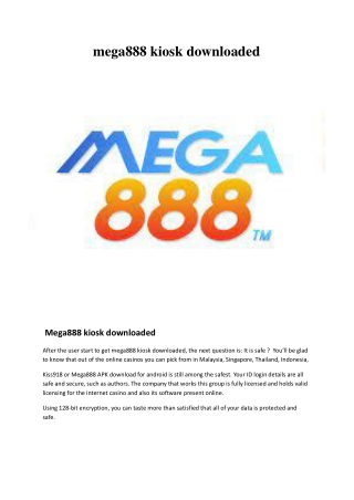 Mega 888 original