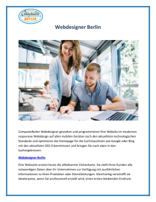 Webdesigner Berlin
