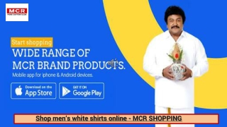 Shop men’s white shirts online - MCR SHOPPING