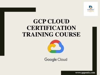GCP Cloud Certification Training Course