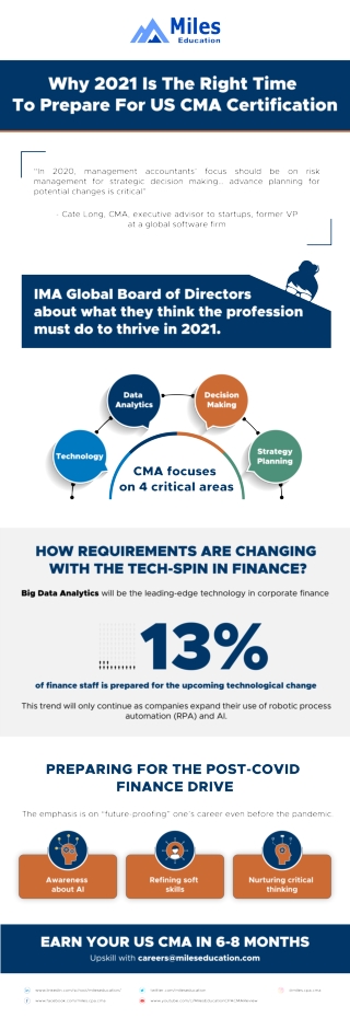 Why 2021 is the right time to prepare for US CMA Certification