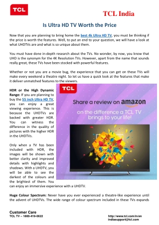Is Ultra HD TV Worth the Price?