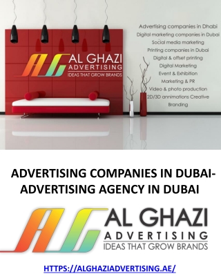 Advertising Companies in Dubai Online Presentations Channel