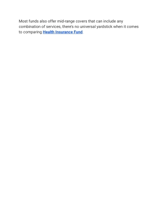 Health Insurance Fund