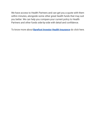 Barefoot Investor Health Insurance