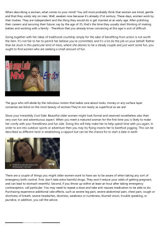 Over 50 Dating Opportunities For And Also Women Have Never Been Better!