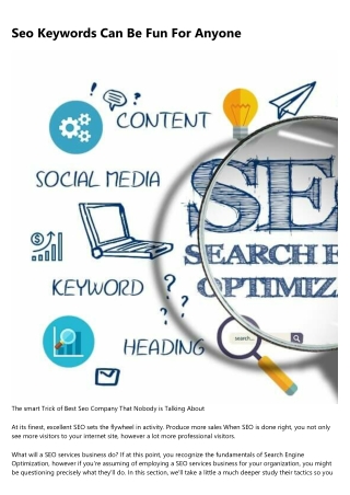 Some Known Factual Statements About Local Seo Services