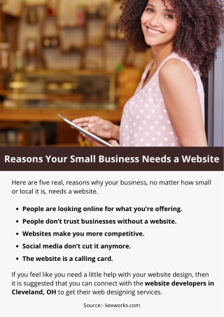 Reasons Your Small Business Needs a Website