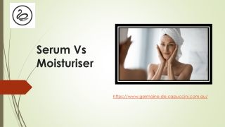 Serum Vs Moisturiser