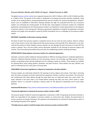 Pressure Washer Market - 1