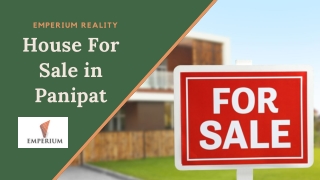 House For Sale in Panipat - Emperium Realty