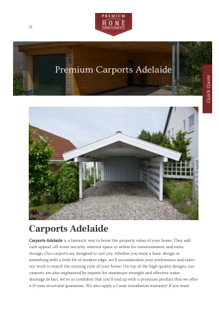 Carports Adelaide