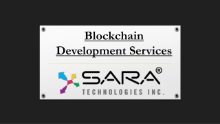 Blockchain Development Services