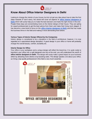 Search Office Interior Designers in Delhi – NGLC Reltech