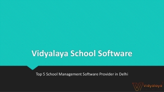 Top 5 School Management Software Provider in Delhi