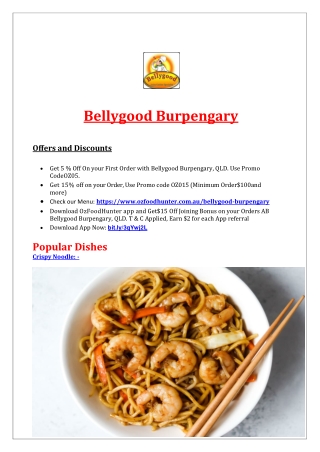 5% Off - Bellygood Burpengary Restaurant Menu, Qld