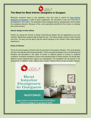 Best Interior Designers in Gurgaon