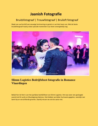 Bruidsfotograaf  Trouwfotograaf  Bruiloft fotograaf