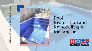 Pool Restoration and Remodelling in Melbourne