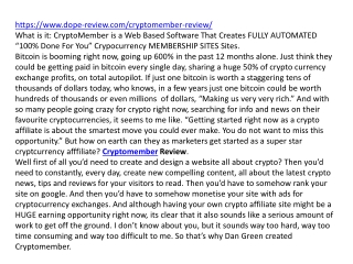 CryptoMember Review