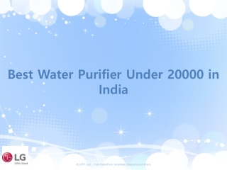 Best Water Purifier Under 20000 in India