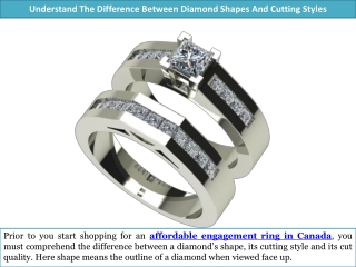 Understand The Difference Between Diamond Shapes And Cutting Styles