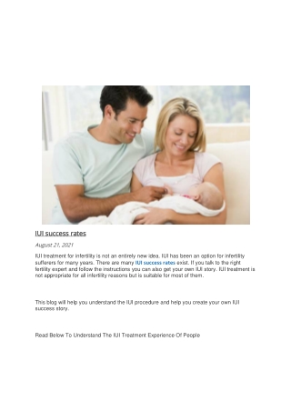 Best Iui Success Rate in India