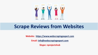 Scrape Reviews from Websites