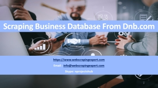Scraping Business Database From Dnb.com