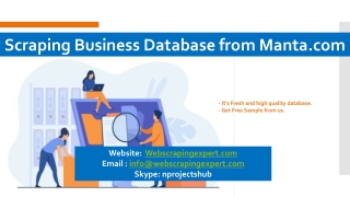 Scraping Business Database from Manta.com