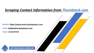 Scraping Contact Information from Thumbtack.com