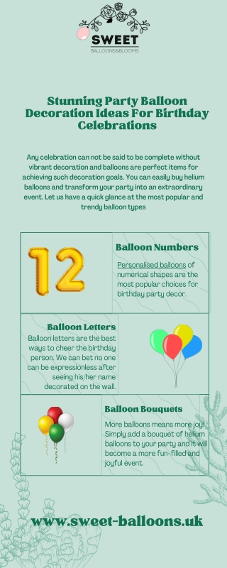 Stunning Party Balloon Decoration Ideas For Birthday Celebrations