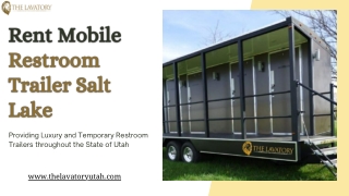 Rent Elegant Mobile Restroom Trailer Salt Lake