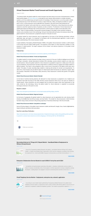Virtual Classroom Market Trends and Forecast by 2026