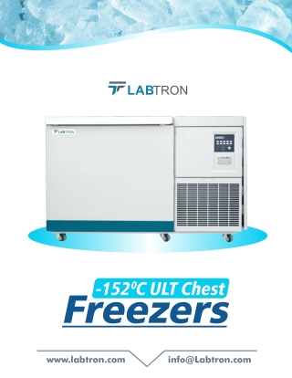 -152°C Ultra Low Temperature Chest Freezers LCF