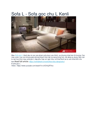 Sofa L