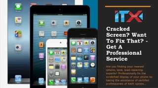 Cracked Screen? Want To Fix That? - Fix the Cracked Screen of iPhone