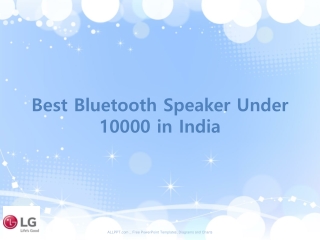 Best Bluetooth Speaker Under 10000 in India